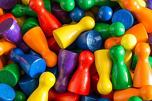 bunte Spielfiguren